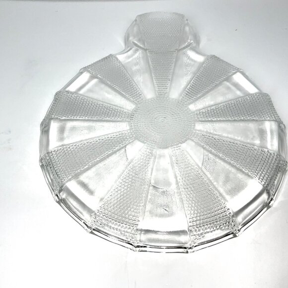 1950s Jeannette Dewdrop Clear Hostess Tray Luncheon Plate Television Snack Set - Picture 11 of 16